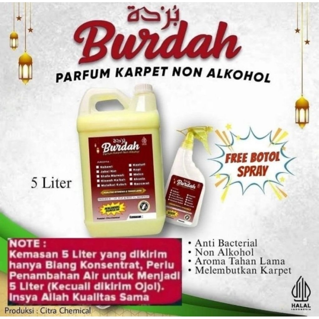Parfum karpet Non Alkohol Aroma Nabawi