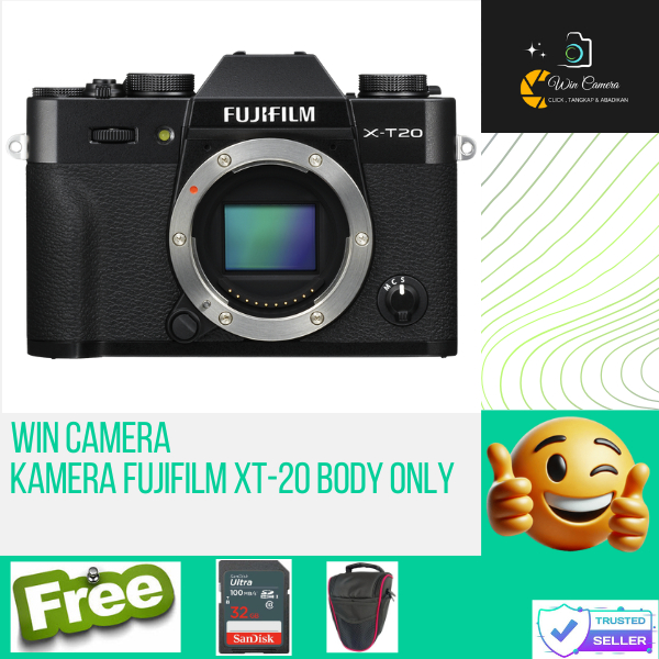 Kamera FujiFilm XT-20 Body Only / Camera Fujifilm / Kamera Mirrorless / Camera Mirrorless