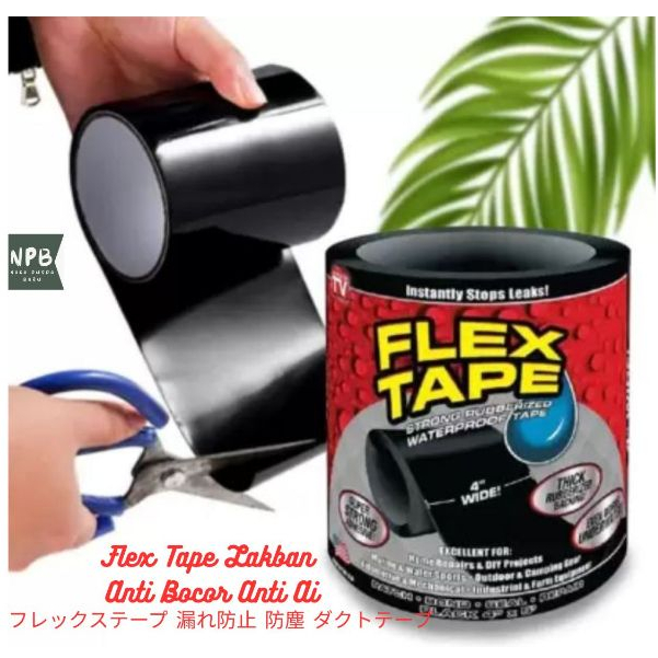 Flex Tape Lakban Anti Bocor Anti Air - Lakban Tape Pipa Isolasi Waterproof - Lakban Anti Bocor