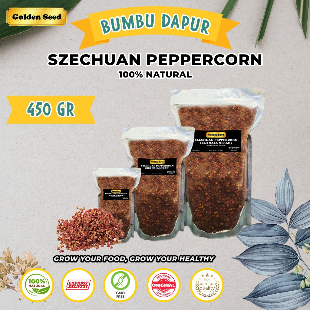 

SZECHUAN PEPPER / SICHUAN PEPPER / BIJI MALA MERAH / HUA JIAU / SZECHUAN RED PEPPERCORN / BIJI MALA / MALA