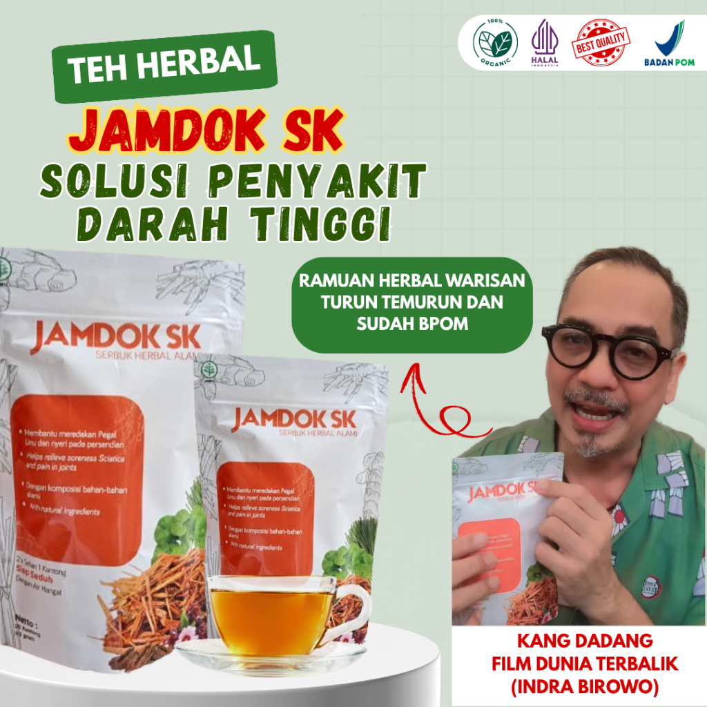 

JAMDOK SK – Teh Alami untuk Menstabilkan Tekanan Darah – Isi 20 Kantong