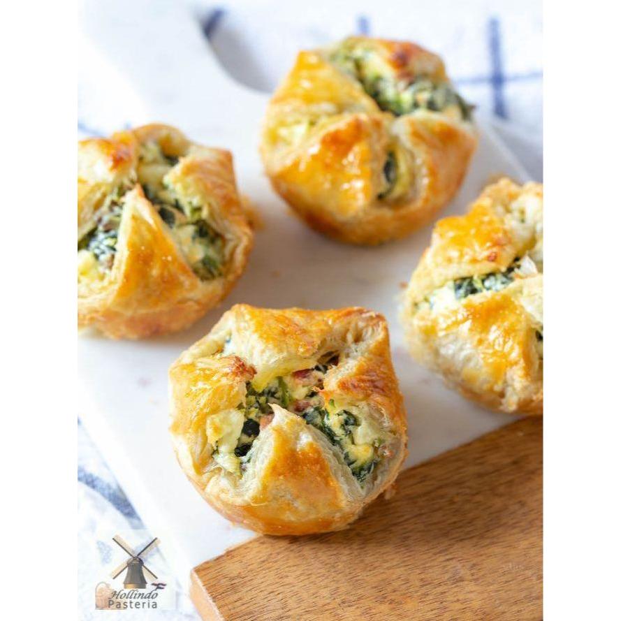 

Delicious Cheesy Spinach Smoked Ham Puffs pack of 6 puffs