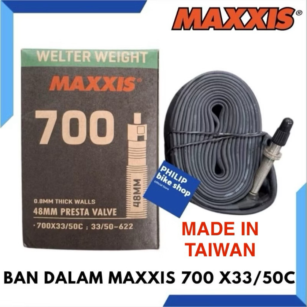 Ban Dalam Sepeda Maxxis 700 X 33/50C Ban Dalam Maxxis Gravel