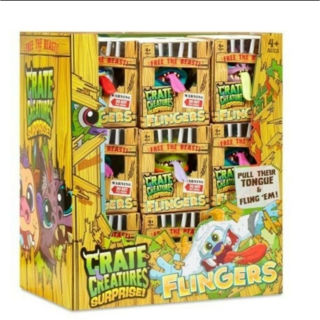 mainan flingers crate creatures surprise original MGA