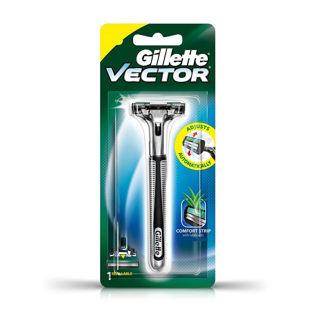 GILLETTE VECTOR ALAT CUKUR REFILLABLE RAZOR MATA PISAU CUKUR 2