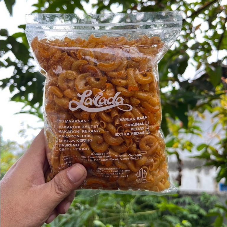

Makaroni Cikruh Premium Gurih Pedas dan Ekstra Pedas 250 gram