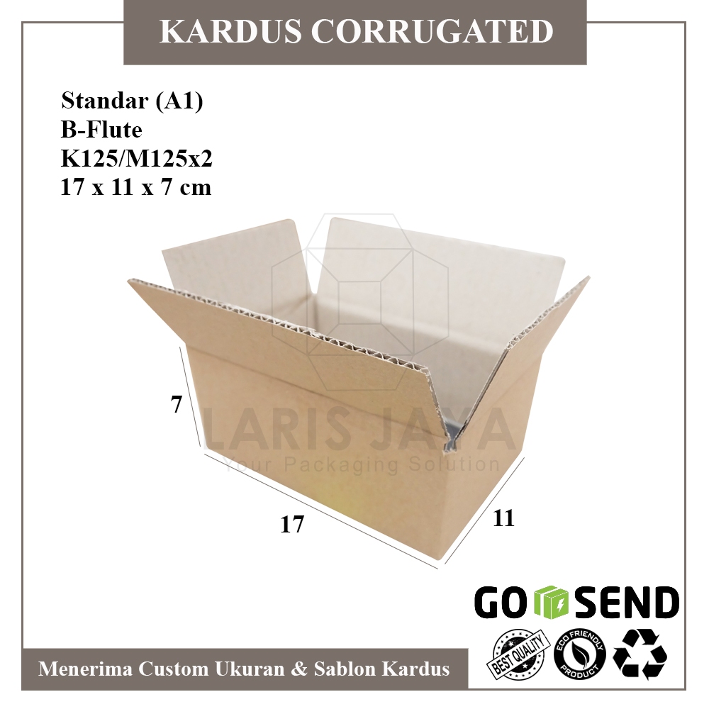 

Kardus karton uk. 17x11x7 cm Kotak Box ST untuk packing Souvenir -dll
