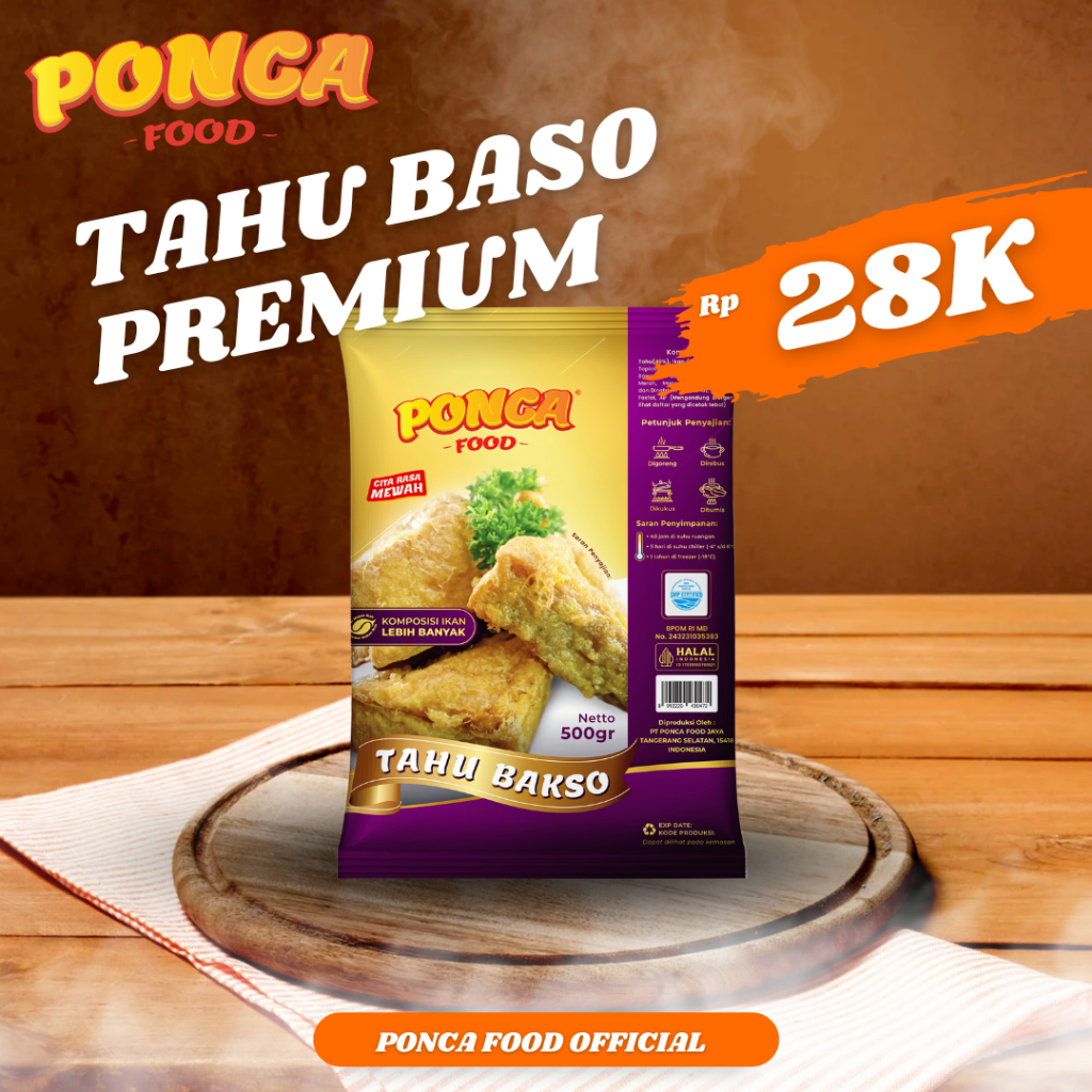 

Tahu Baso Ikan Enak Isi Padat - Frozen Food Siap Goreng / Kukus - Kemasan 500gr