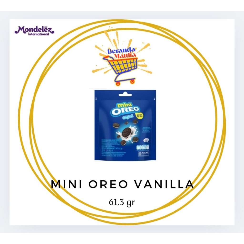 

Oreo Vanilla / coklat / stroberi Cream Mini kemasan 61.3gr