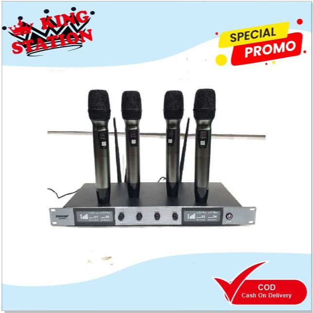 Mic wireless shure ur4400 4 mic handheld