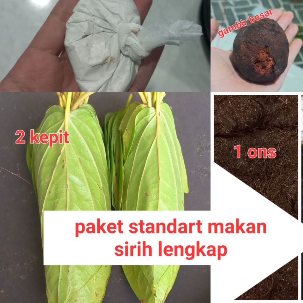 

paket standart makan sirih (demban) lengkap