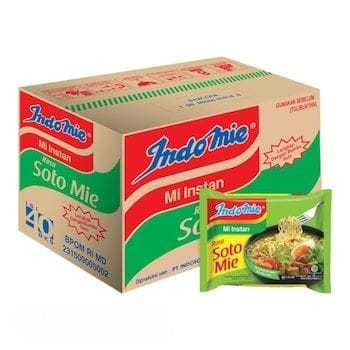 

Indomie Kuah Soto Mie 1 Dus / Karton Isi 40 Pcs Mie Instan