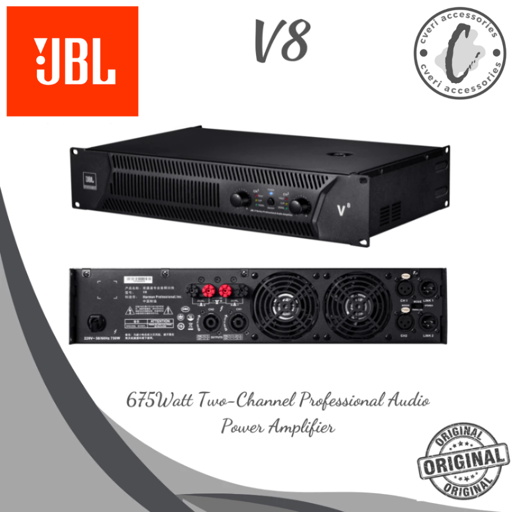 JBL V8 V-8 Professional Power Amplifier Original V Series