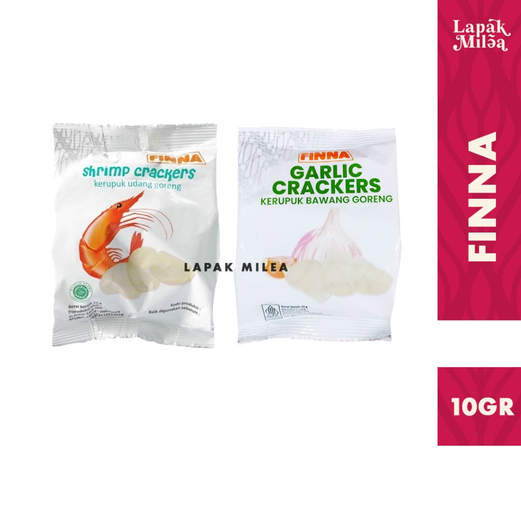 

Finna Kerupuk Udang Bawang Garlic Matang 10 gr