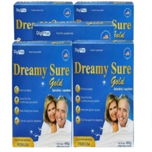 

PAKET 5 BOX DREAMY SURE GOLD IMPORT USA SUSU UNTUK INSOMNIA DAN GANGGUAN TIDUR