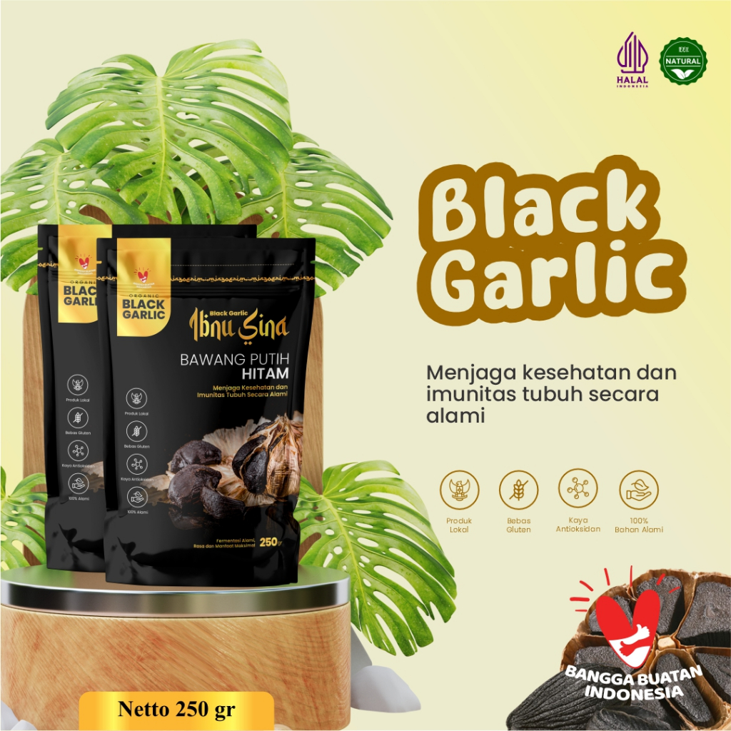 

Black Garlic | 2 Kemasan 250 gram | Bawang Hitam premium | Bawang Hitam Kating