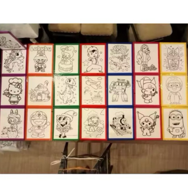 

termurah!!!! styrofoam lukis + alat (kuas,tempat cat+cat,dan pallet bunga sakura)