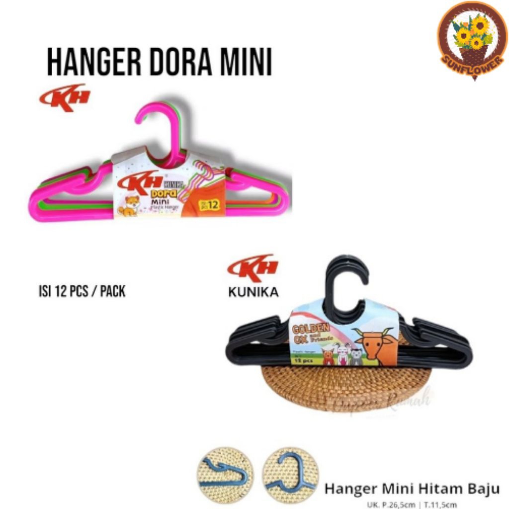 (Beli Banyak Lebih Murah)Hanger Anak Gantungan Baju Anak isi 12