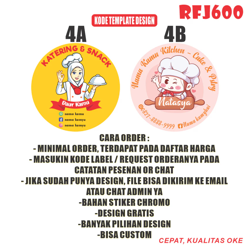 

STIKER / STICKER / STIKER LABEL / STICKER LABEL / LABEL / STIKER CUSTOM / STICKER CUSTOM / STICKER TEMPEL / STIKER BUKU / STIKER SERBAGUNASTIKER LABEL MAKANAN RFJ600