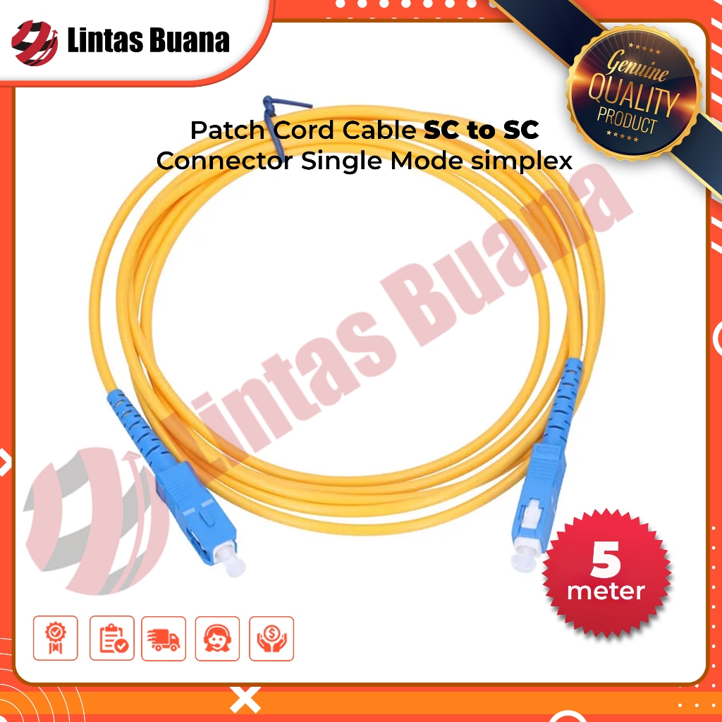 PAZ Patch Cord Cable SC to SC UPC simplex SM | SC-SC | SC SC