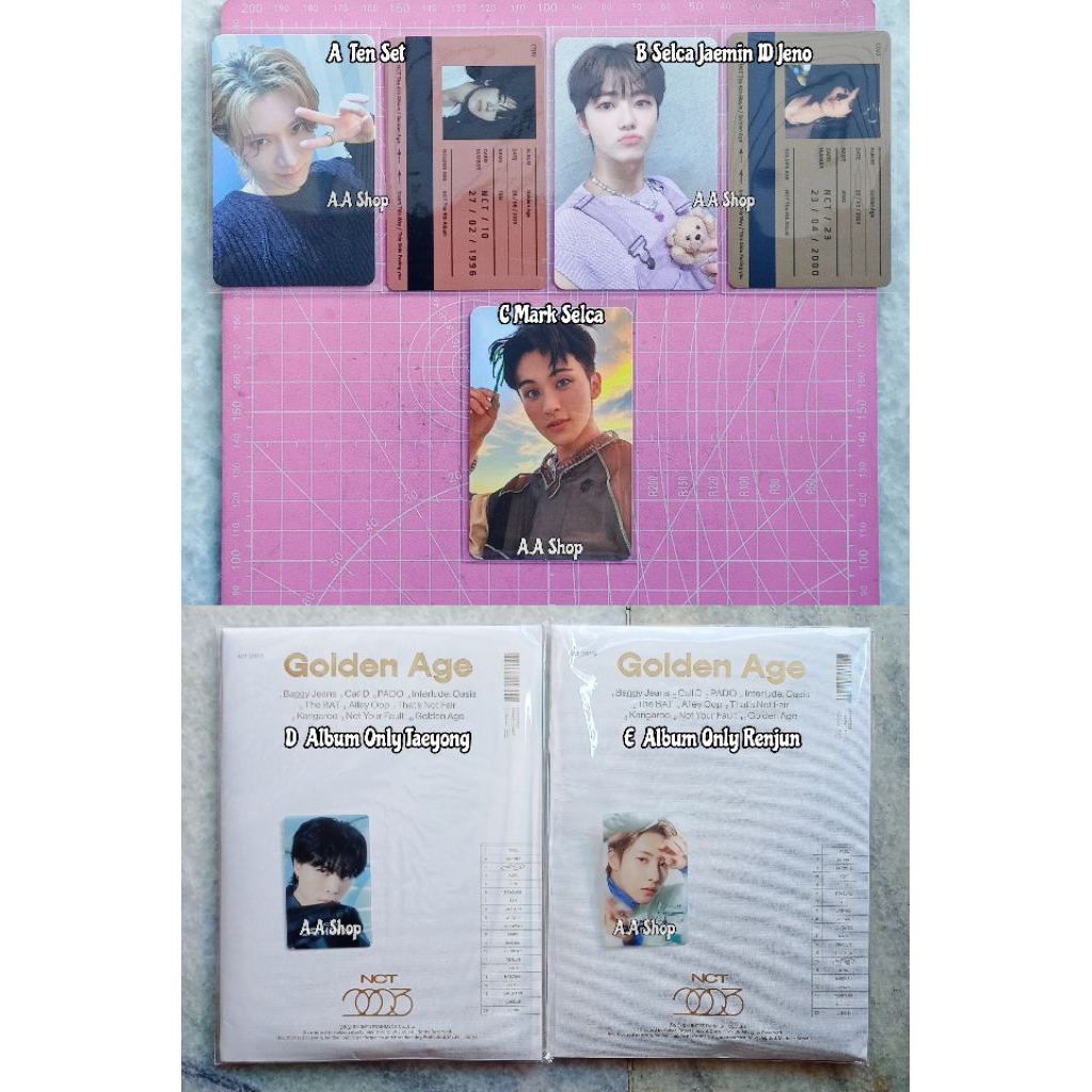 Ready NCT Golden Age SEALED Jeno UNSEALED Taeyong Collecting ver Photocard PC Ten Mark Jaemin sunset