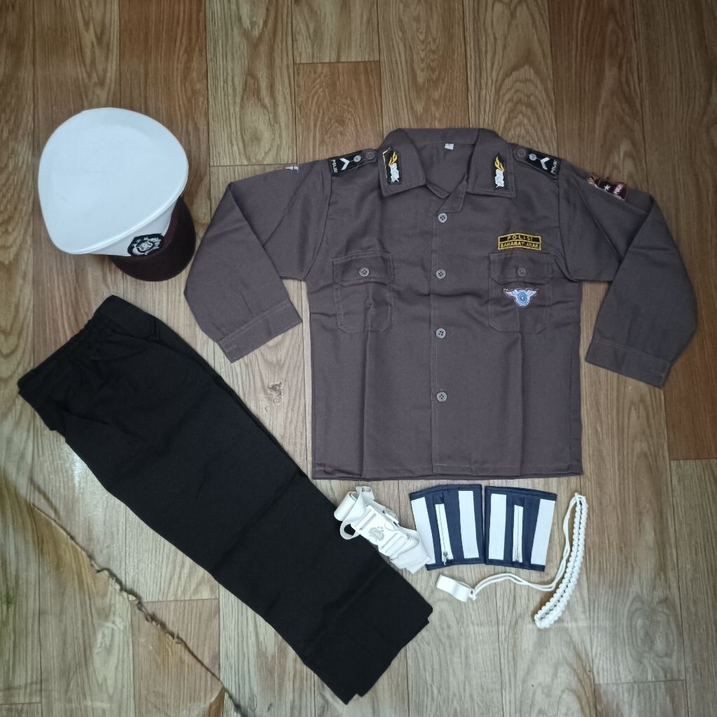 Seragam PDL Polisi Anak / Seragam Polisi Anak / Seragam Profesi Anak