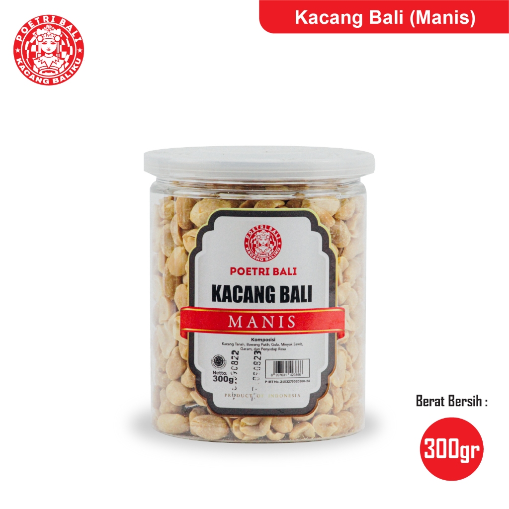 

Kacang Manis Poetri Bali Toples 300 gram