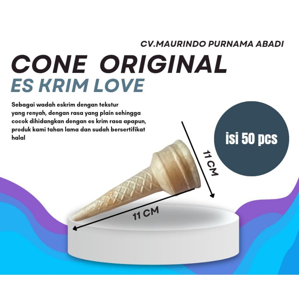 

cone/contong love isi 50 pcs