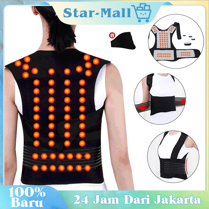 Rompi Sabuk Magnet Terapi Panas Kesehatan Alat Terapi Sakit