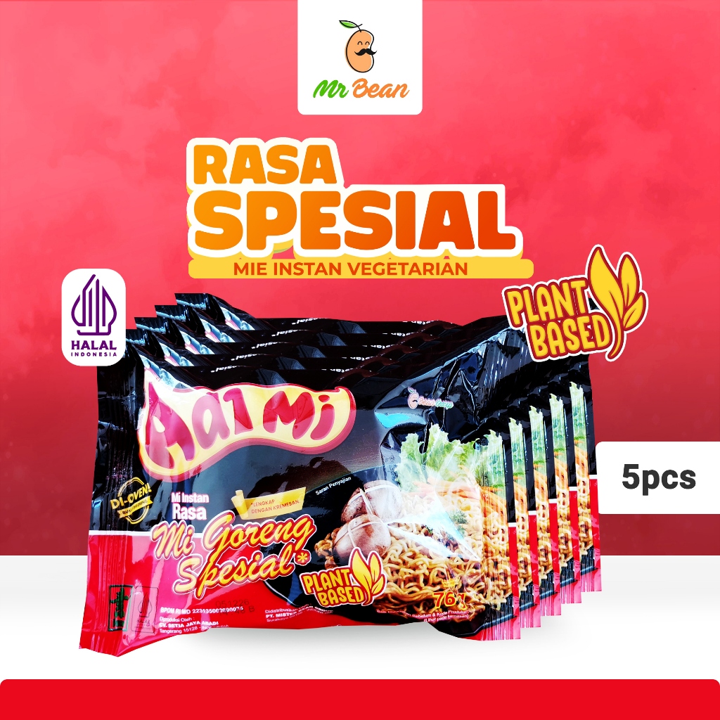 

Mie Instant Aaimi rasa Mi Goreng Special - Suitable for Halal, Vegan, Vegetarian. Aimi Plant Based