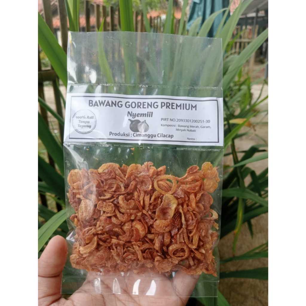 

Bawang Goreng Premium Nyemiil Kemasan Sachet Asli Cilacap