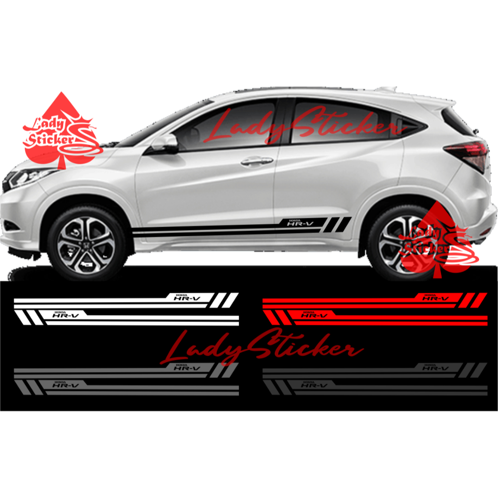 Cutting sticker mobil hrv sticker stiker mobil honda hrv
