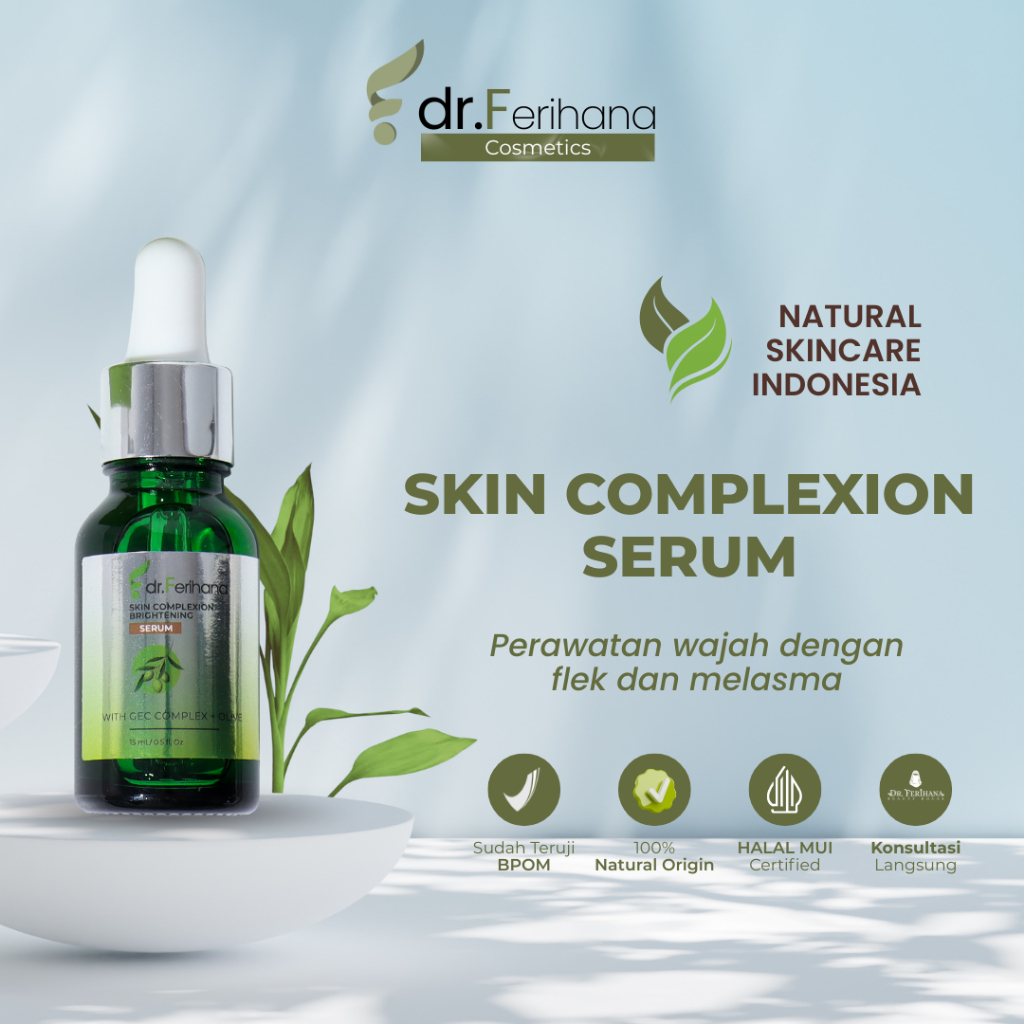 Dr. Ferihana Skin Complexion Brightening Serum Wajah Mencerahkan Kulit Menghilangkan Flek Hitam, Mel