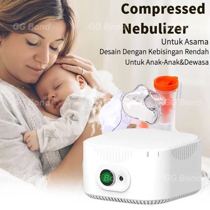 Nebulizer Kompresor Alat Terapi Pernapasan untuk Anak Bayi & Dewasa Asma Batuk Pilek Medical Compres