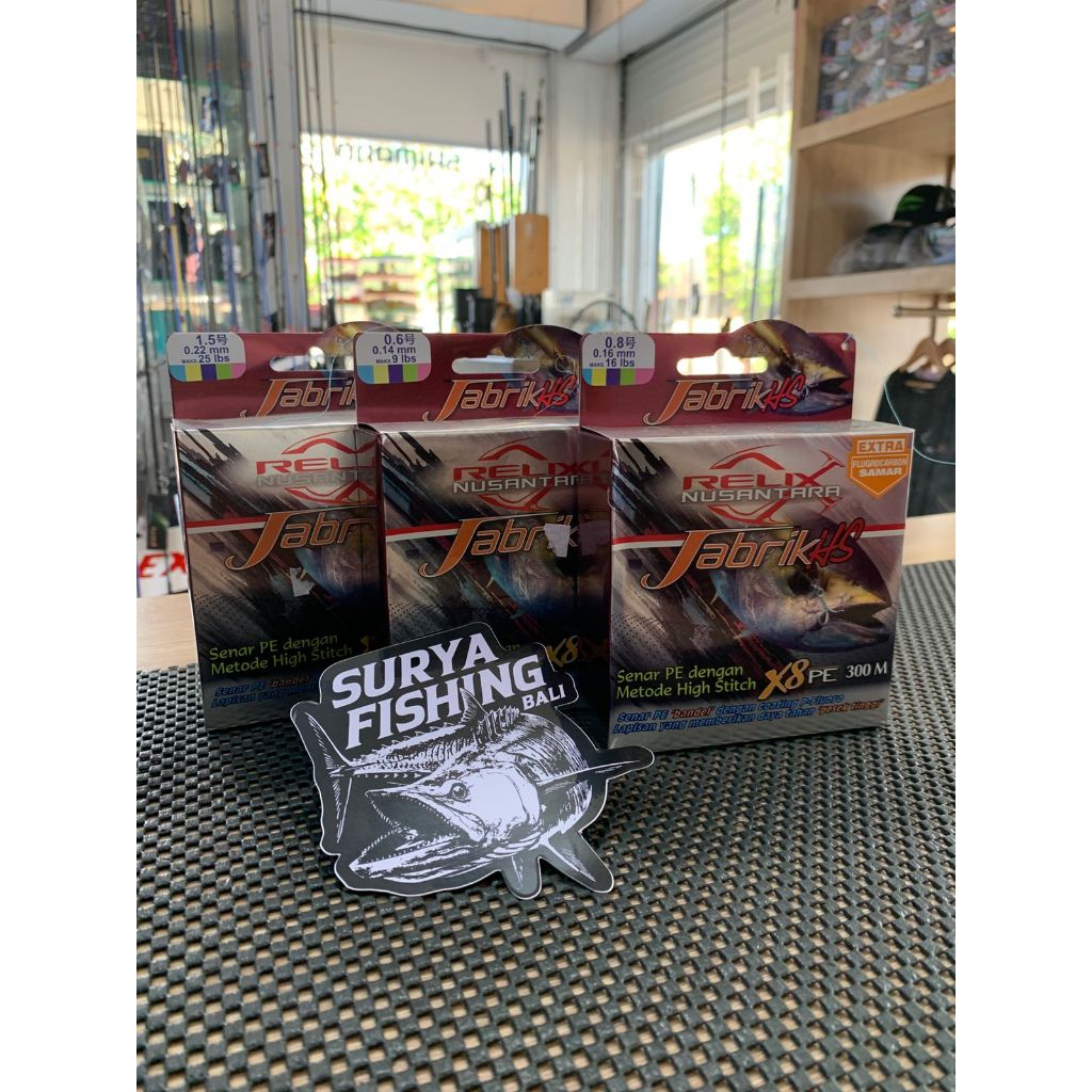 PE JABRIK HS RELIX NUSANTARA SENAR PE 200M - 300M 0.6 / 0.8 / 1.0 / 1.5 / 2.5