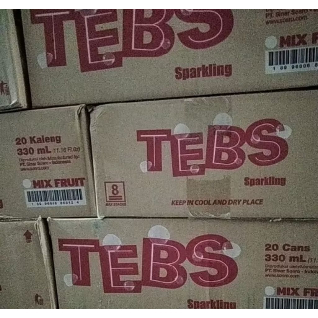 

Tebs Kaleng Sparkling 1 Dus isi 24 kaleng @330ml