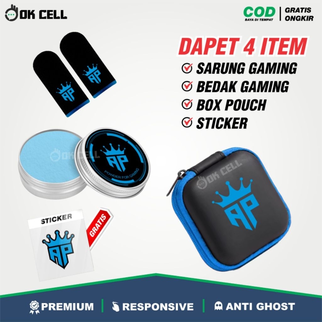 PAKET AP KINGS - Sarung Jempol Game AP KING ANDRA GZ Responsive Finger Touch Premium