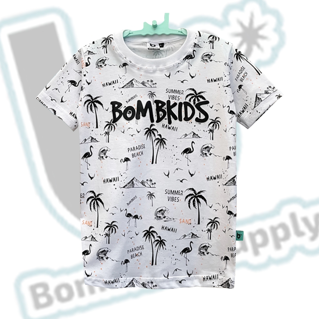 Kaos Anak Laki Laki Umur 3-12 Tahun Warna Putih