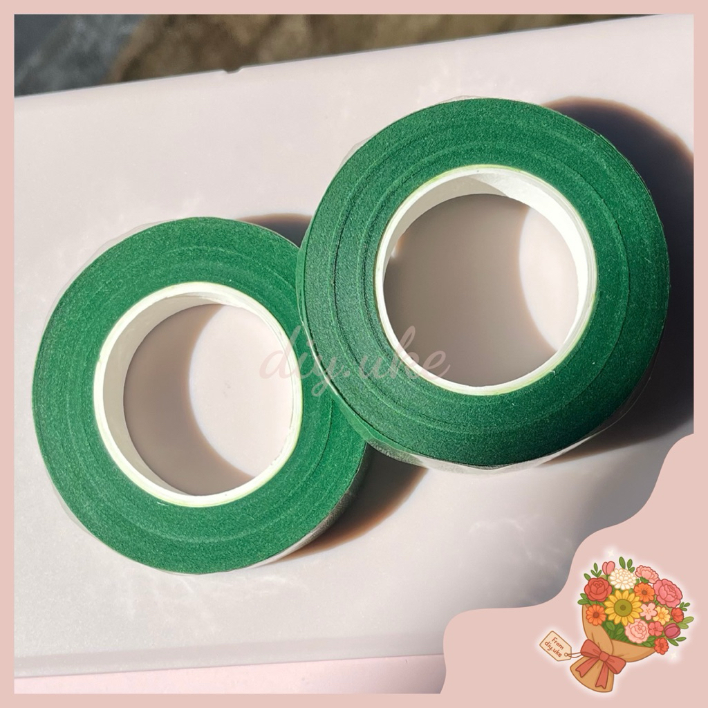 

{1 Roll} Floral Tape / Flower Tape / Isolasi tangkai bunga 30 Yard