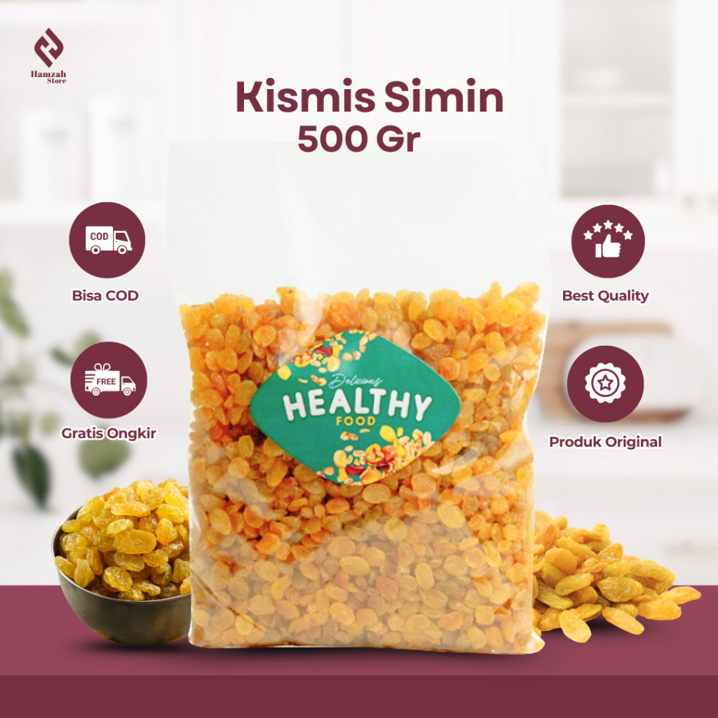 

Kismis Mutiara Manis 500 Gram / Kismis Golden Oleh Oleh Haji Umroh