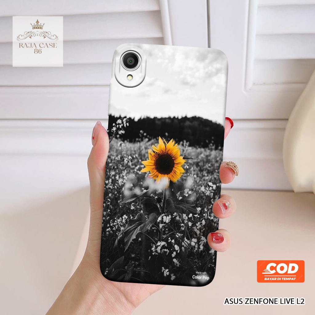 Case Asus Zenfone Live L2 - Rajacase - casing Asus Zenfone Live L2 - Motif case Bunga - Pelindung ha