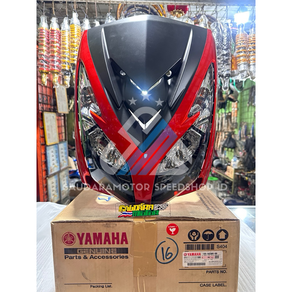1 SET TAMENG (DASI) BODY DEPAN MATA 2 (DUA) & HEADLAMP (HEADLIGHT) / REFLEKTOR MATA 2 (DUA) ORIGINAL