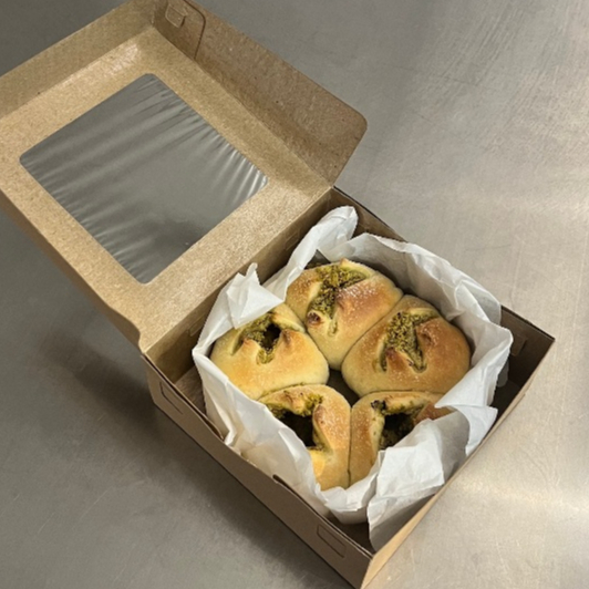 

pistachio cream cheese buns appetito bakehouse