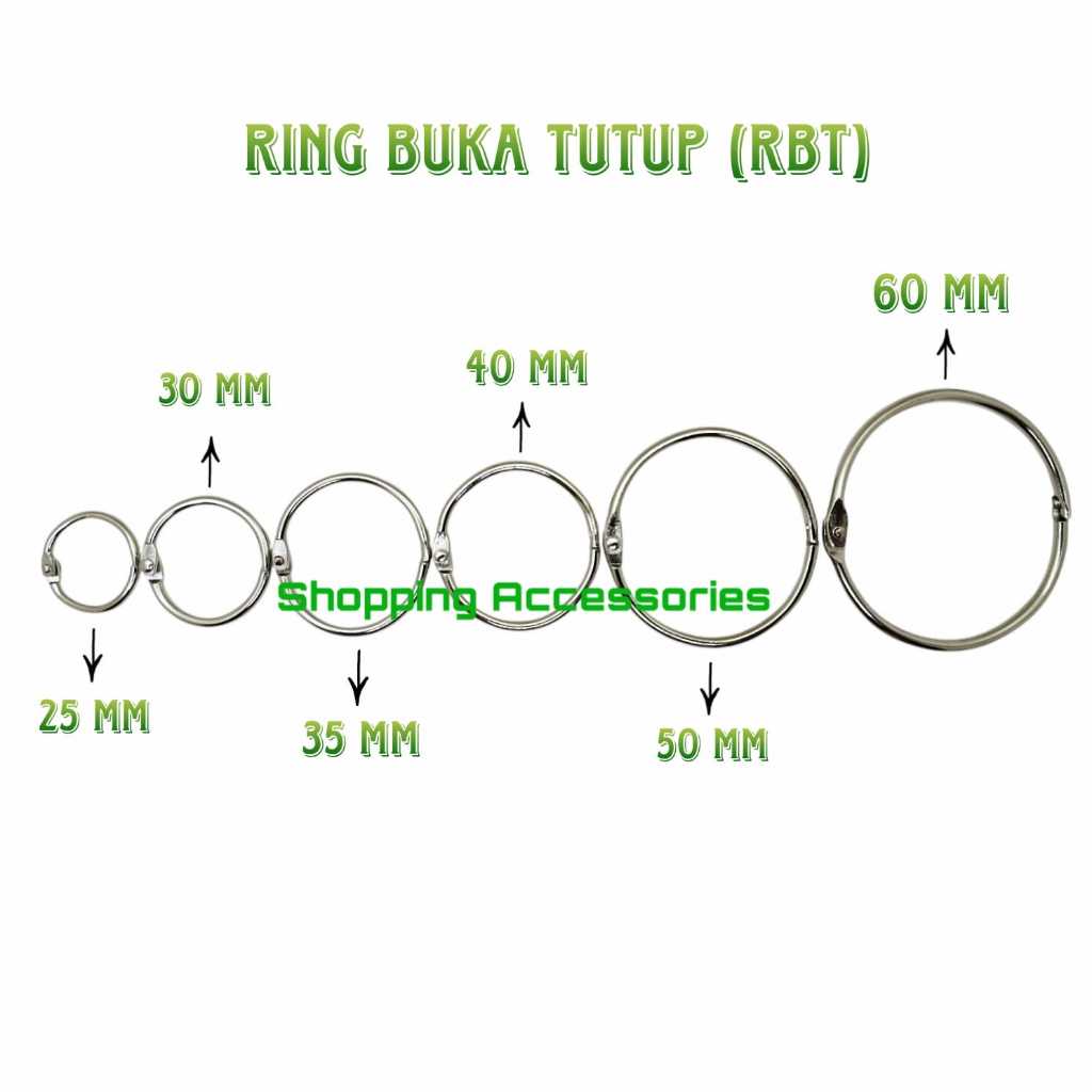 

Ring Binder Bulat Buka Tutup Scrap Book/ RBT (Ring buka tutup) -per 1 pcs