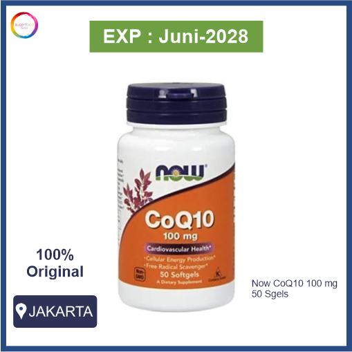 NOW Vitamin CoQ10 100 mg - 50 Sgels