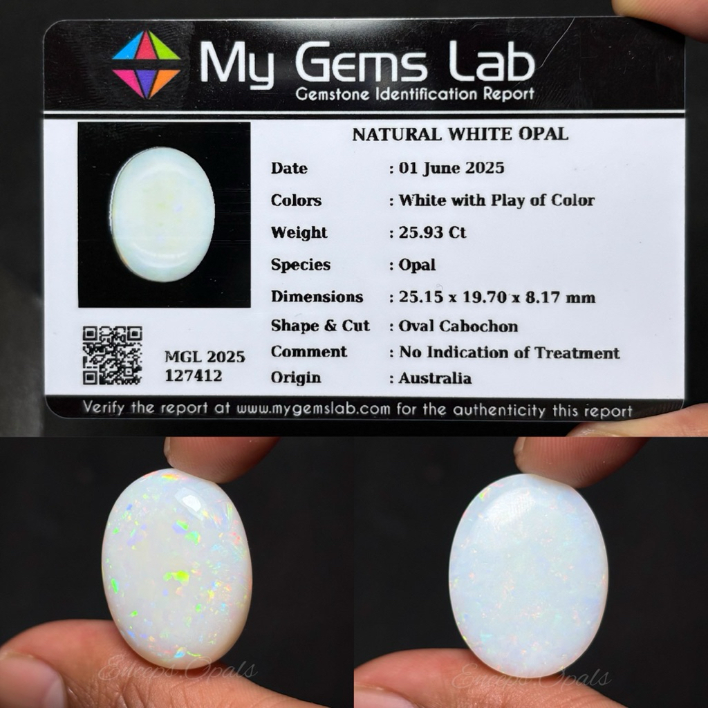 natural opal australia super sudah dengan memo / kalimaya opal australia