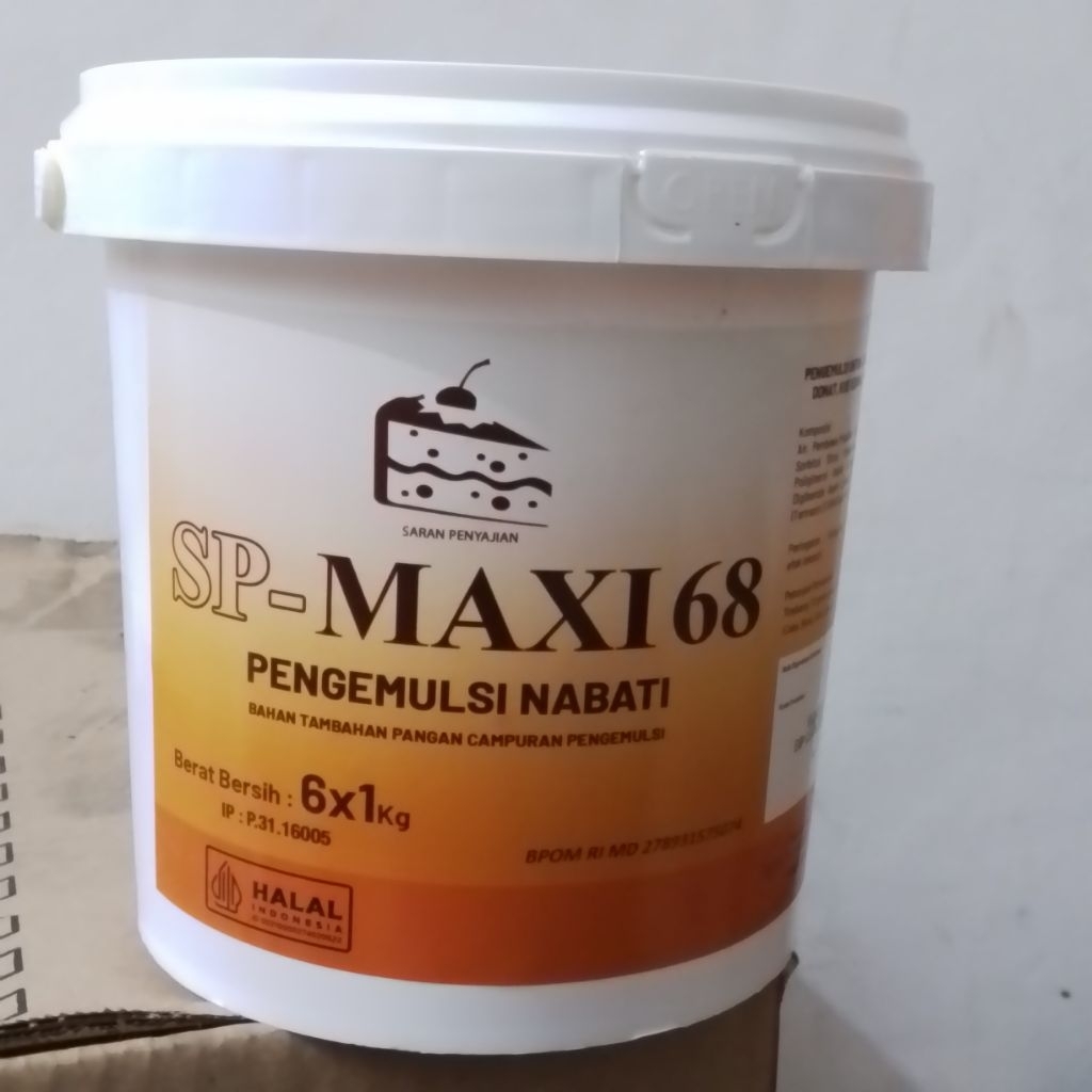 

Sp- Maxi 68 Pengemulsi Cake, Bolu, Roti, Donat 100gr