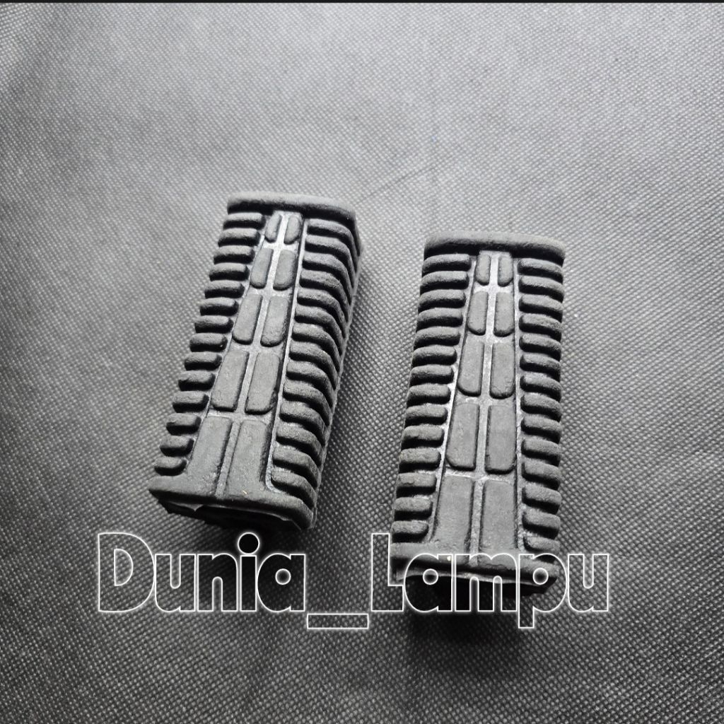 Karet Footstep Step Pijakan Kaki Depan RPM Bebek Universal Hitam RX King Semu Motor Bebek