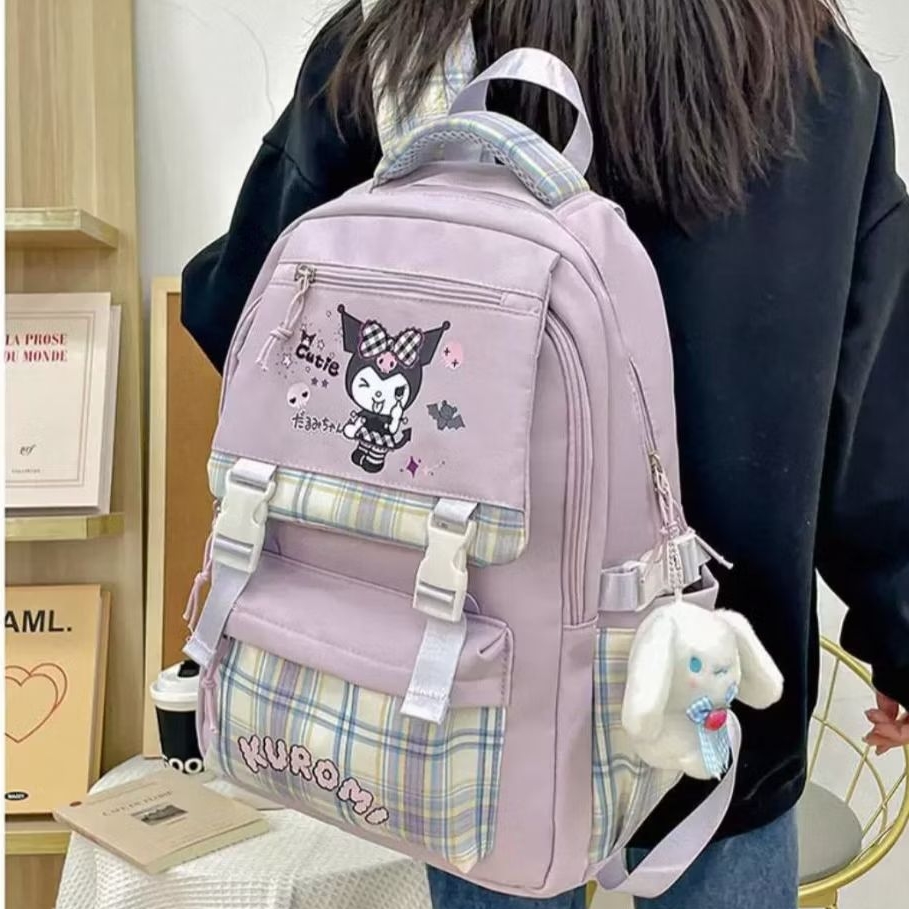 Tas Sekolah IMPORT Sanrio / Tas Sekolah PREMIUM Kuromi / Tas Sekolah Import Kuromi / Ransel Kuromi