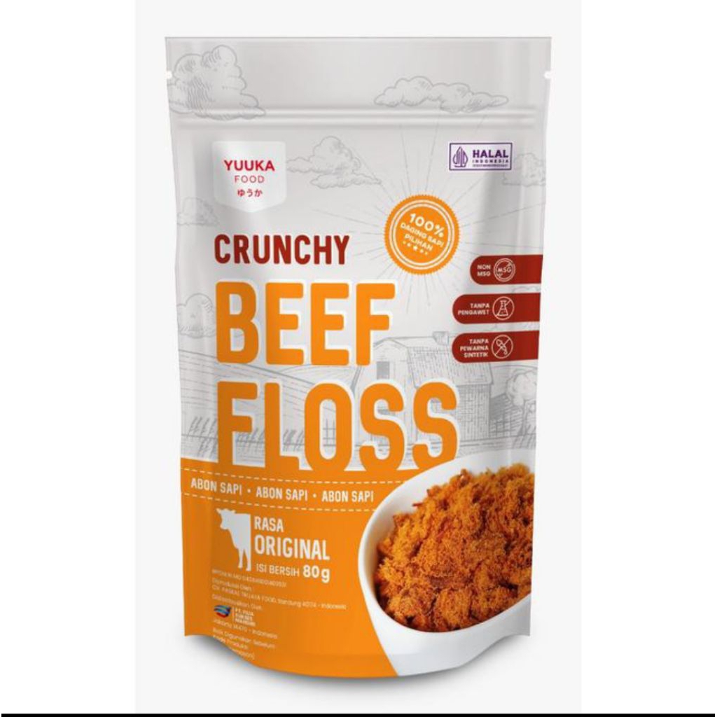 

Yuuka Abon Crunchy Floss Protein Hewani MPASI Makanan Anak Tanpa MSG Pengawet 80gr